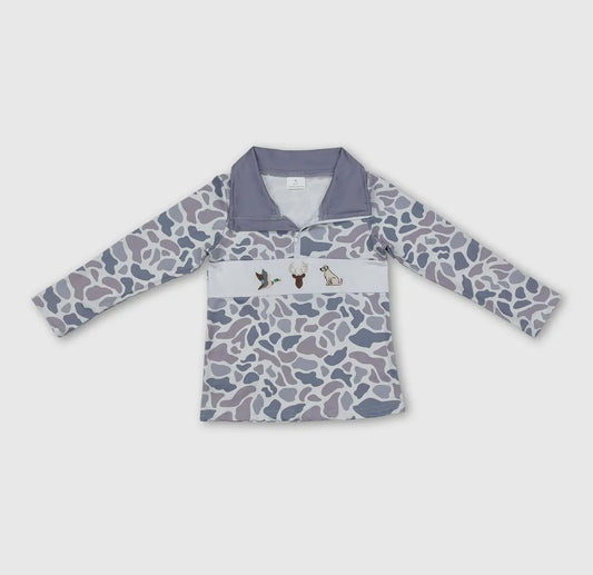 Boys Camo Pullover