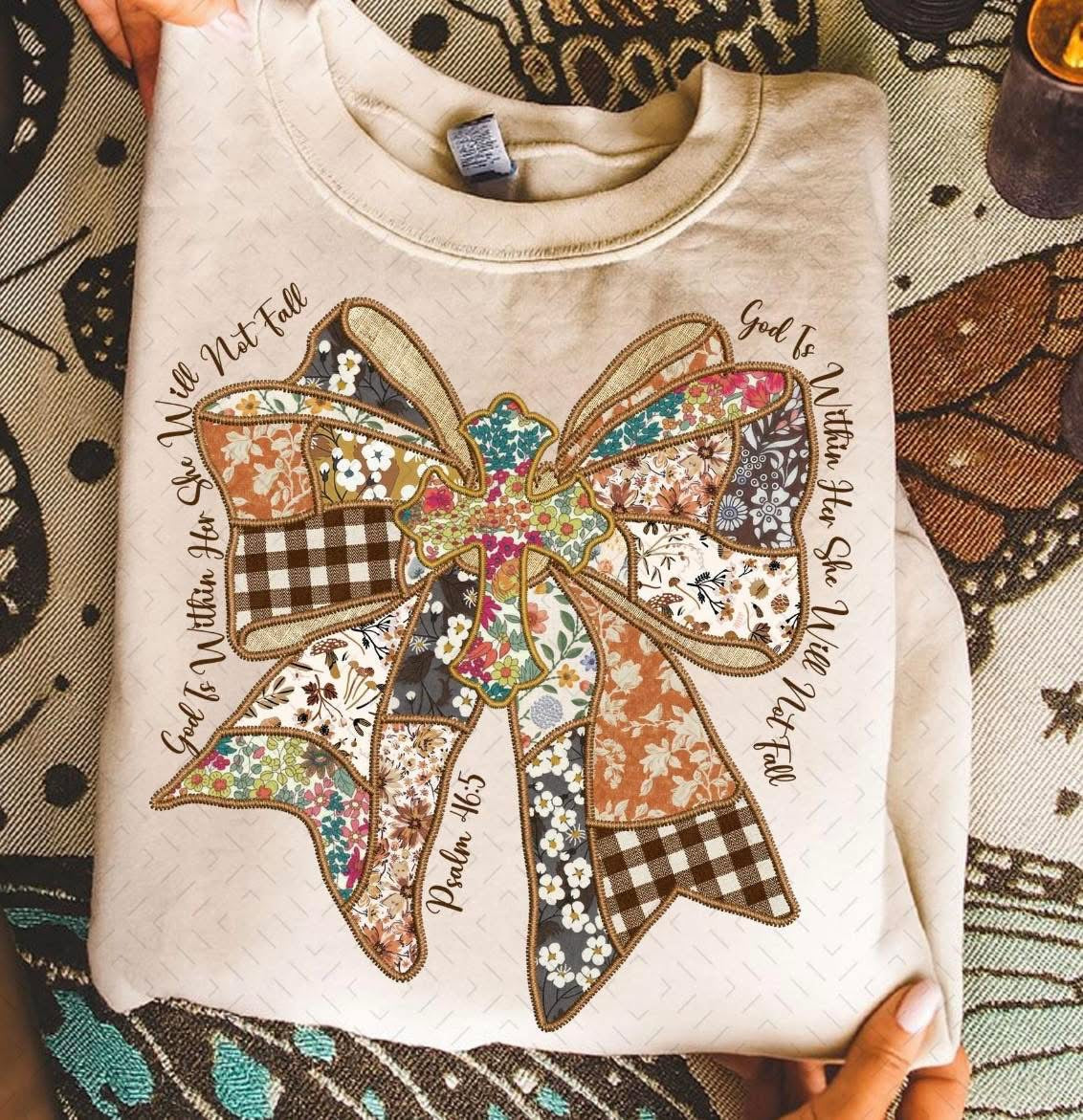 Christian Fall Bow Sweatshirt