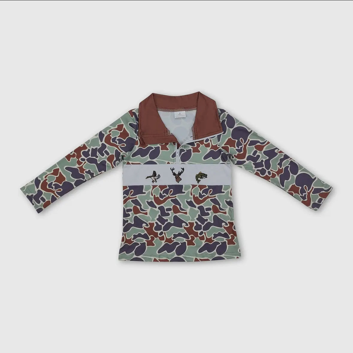 Boys Camo Pullover