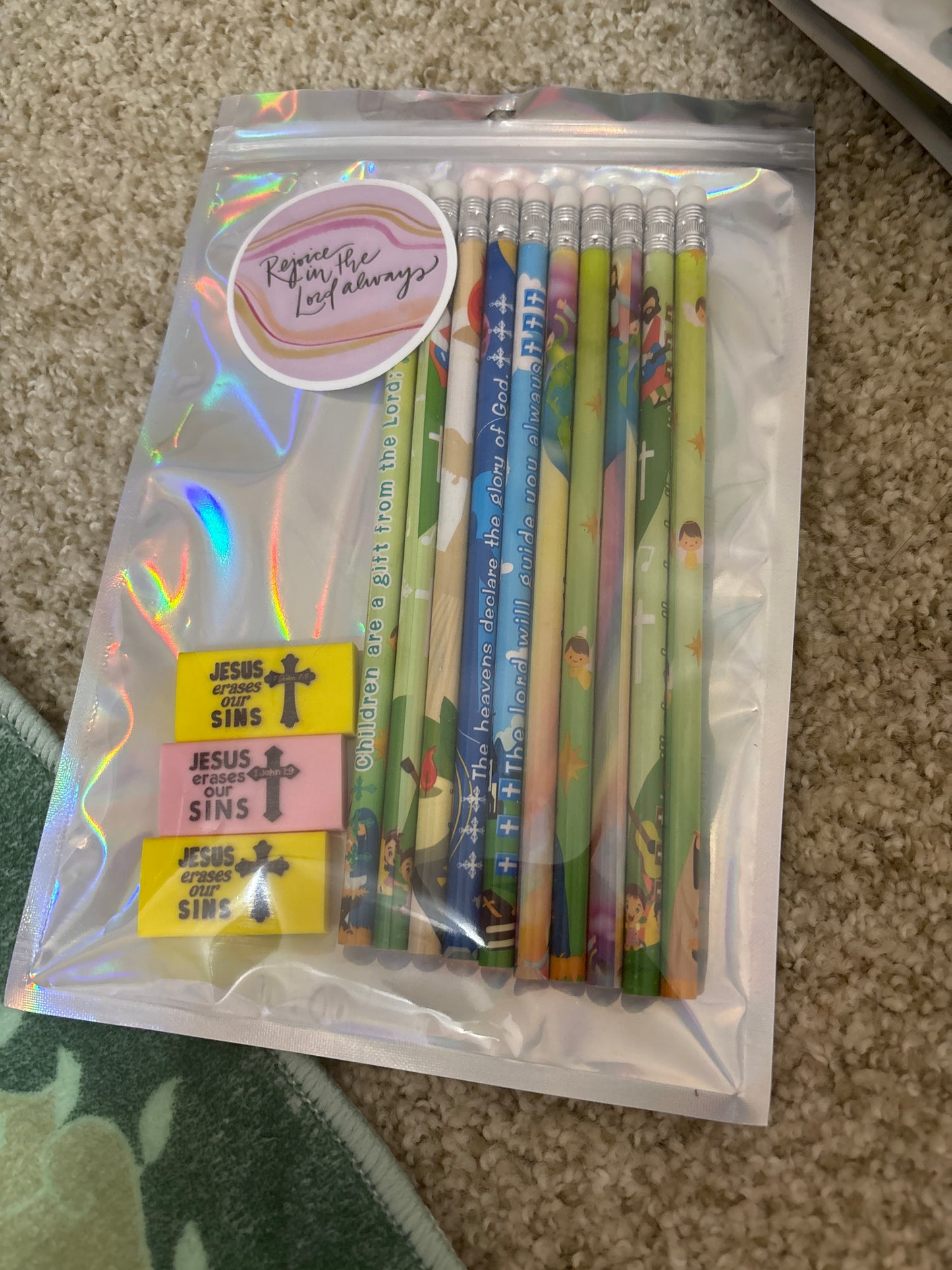 Jesus pencil set