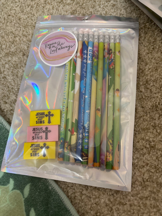 Jesus pencil set