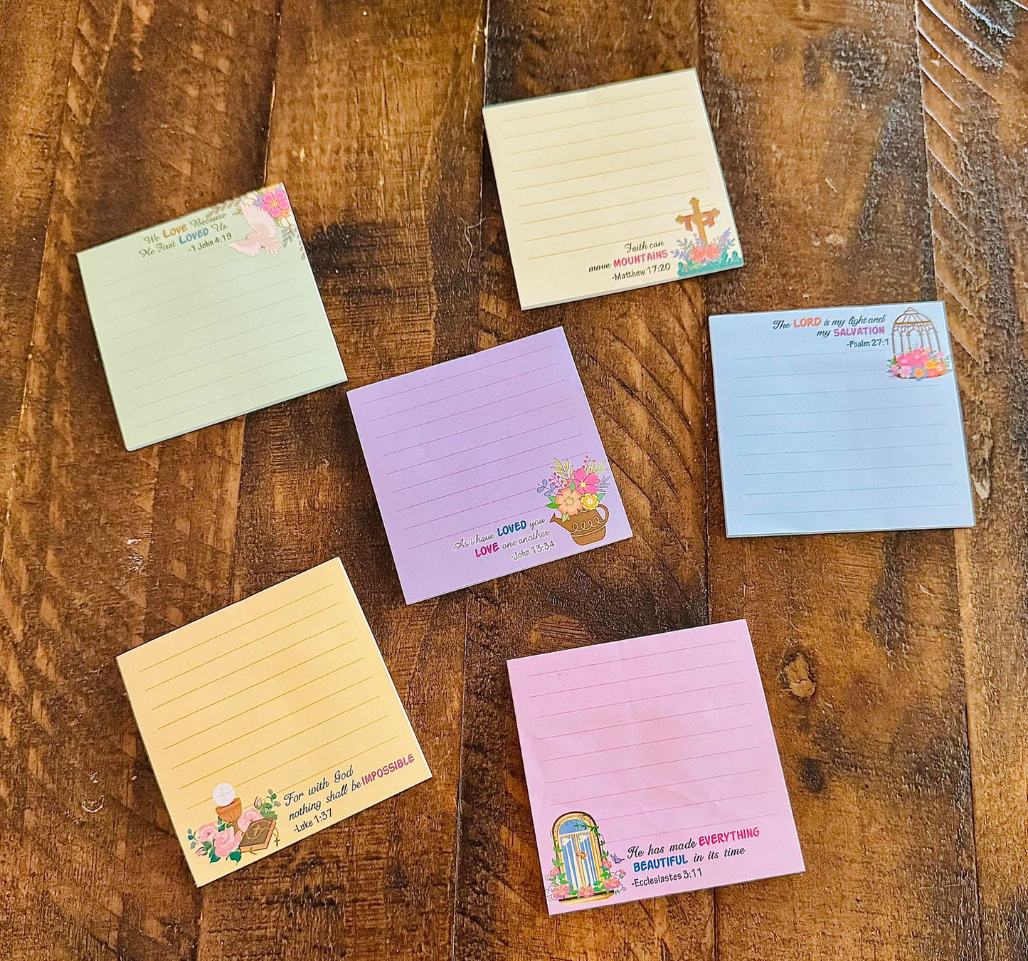 Scripture post it notes